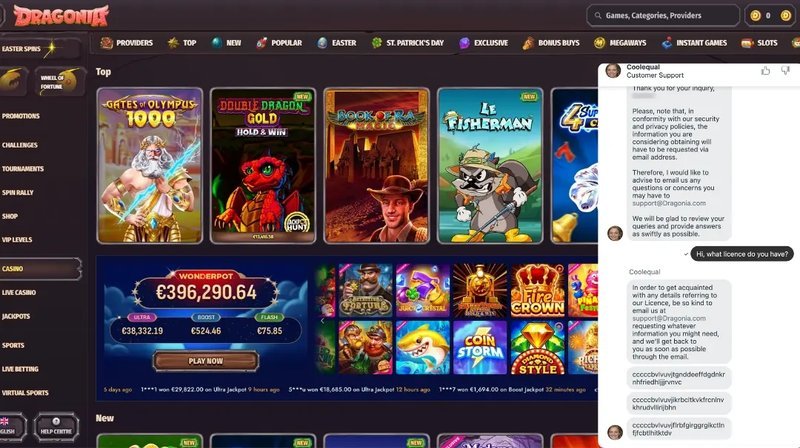 Dragonia casino login à France